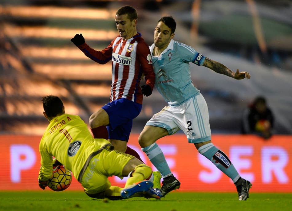 Atlético de Madrid vence o Celta e vira lider do espanhol