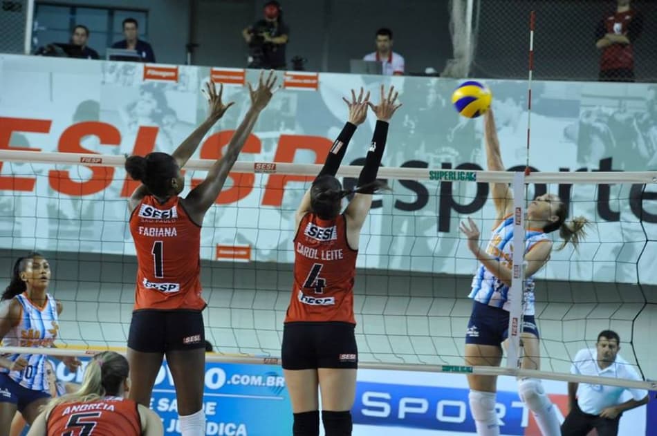 Superliga feminina: São Caetano vence o Sesi-SP no tie-break