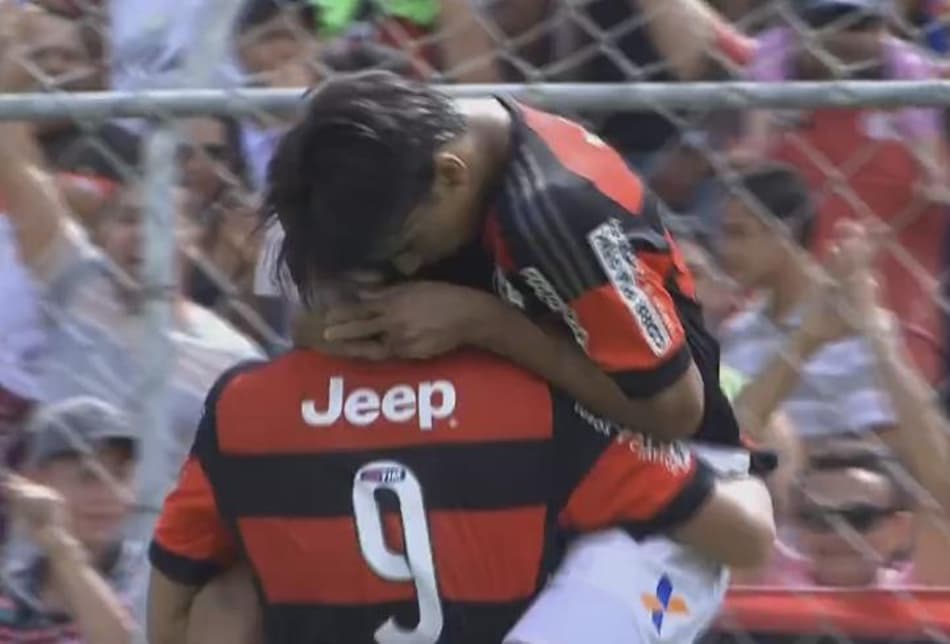 Flamengo x Bahia na Copinha (Foto: reprodução Sportv)