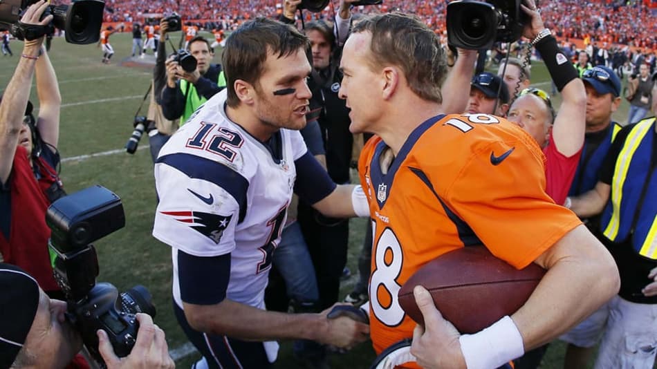 Decisão da Conferência Americana marca o 17º duelo entre Manning e Brady na NFL
