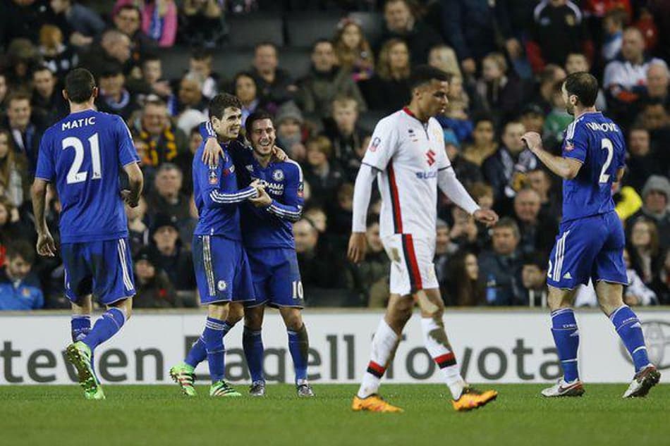 Com show de Oscar, Chelsea vence o MK Dons pela Copa da Inglaterra
