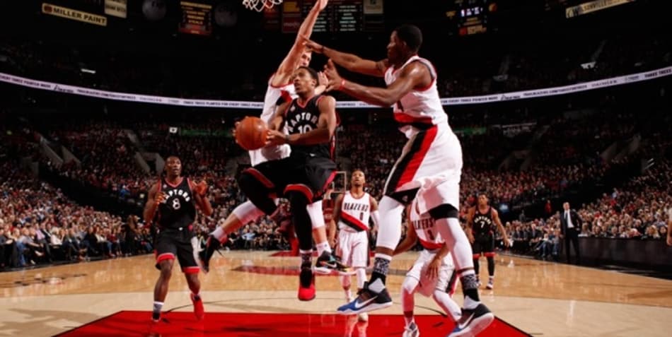 Dupla do Raptors comanda vitória sobre o Blazers