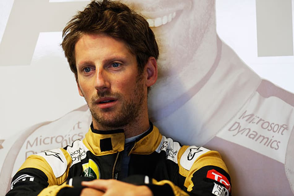 Grosjean testa simulador da Haas e fica animado