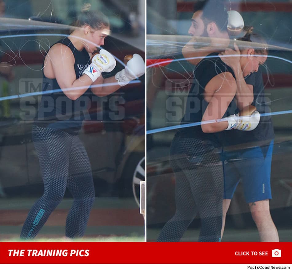 Ronda Rousey aparece treinando pela primeira vez após perda de título