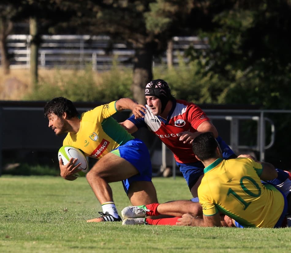 Brasil durante jogo contra Chile no "Americas Rugby Championship" (Foto: Divulgação)