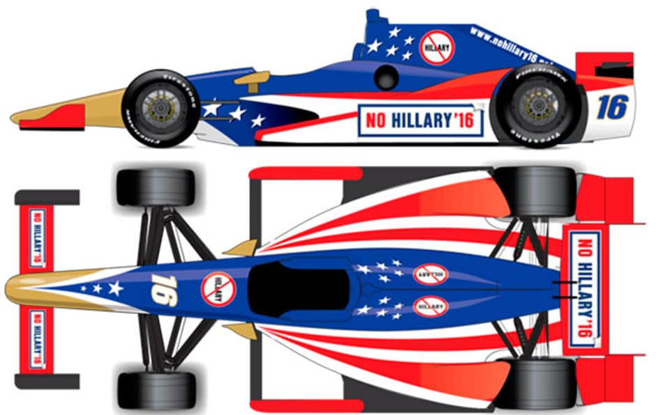Turma anti-Hillary Clinton quer criar equipe para Indy 500