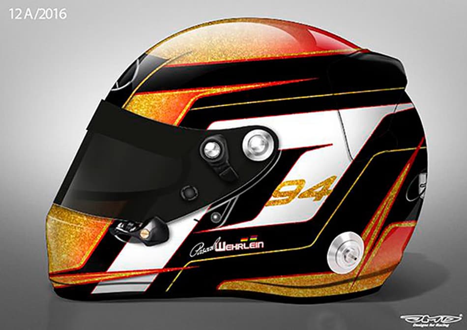 Wehrlein apresenta o capacete que usará na Fórmula 1