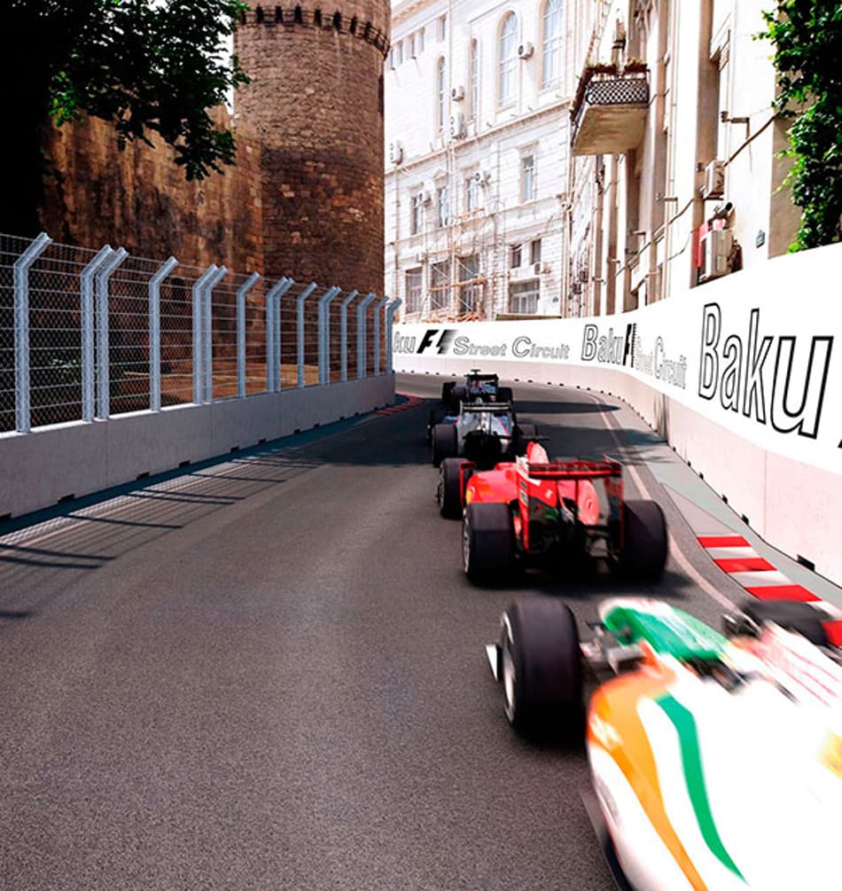 F1 irá se “espremer” por ruas antigas no novo GP em Baku