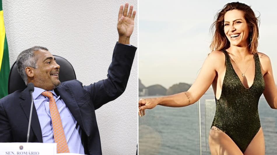 ‘No meu time ela é mais do que titular’, diz Romário sobre fantasia de Cleo Pires