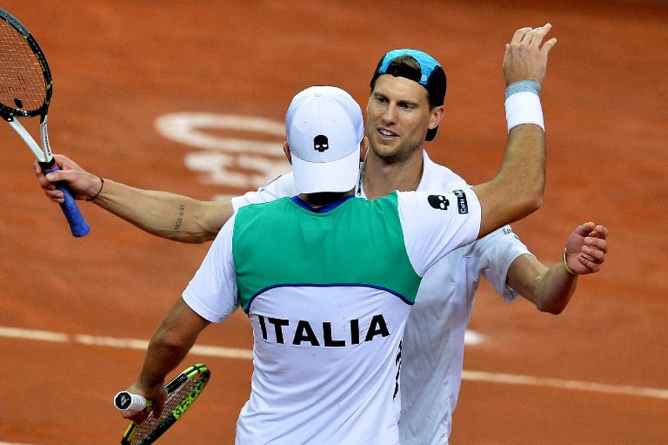 Simone Bolelli Andreas Seppi (foto: AFP)