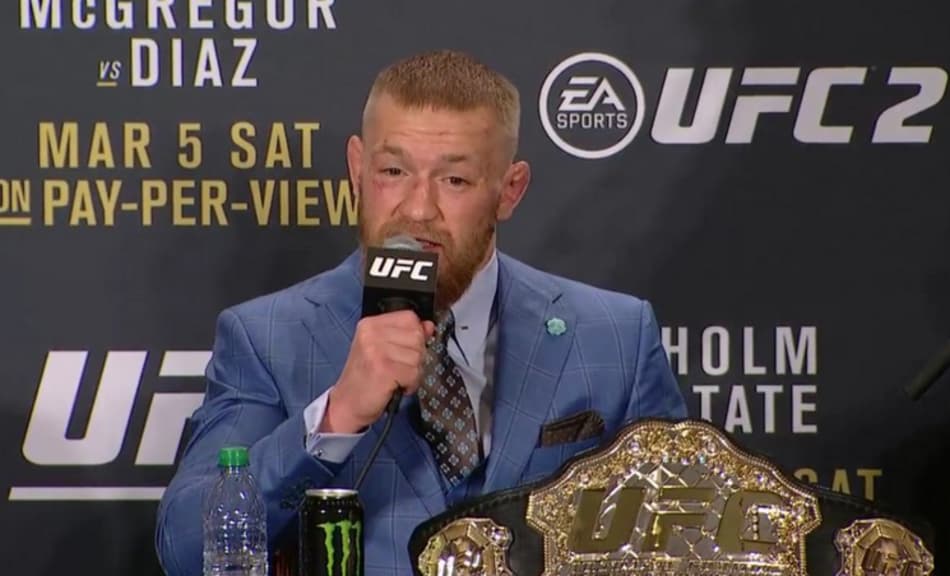 McGregor fala de revanche com Aldo e rebate desafio: ‘Atitude de perdedor’