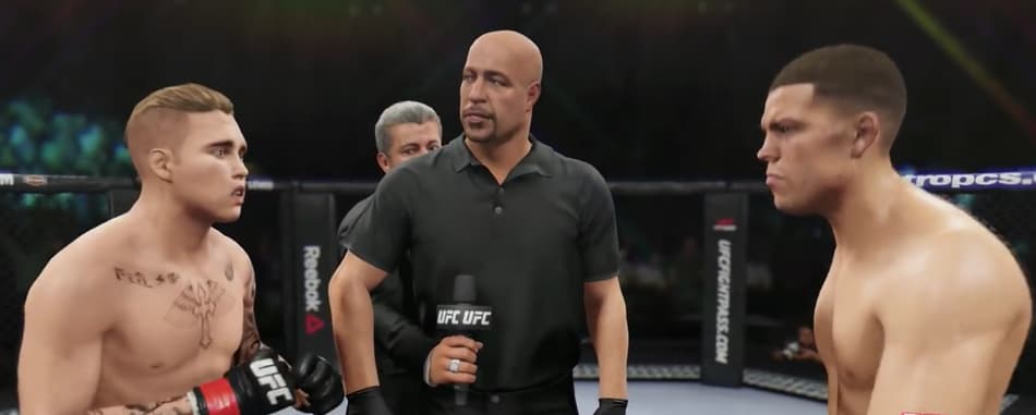 Simulação de novo game do UFC tem nocaute de Diaz em Justin Bieber