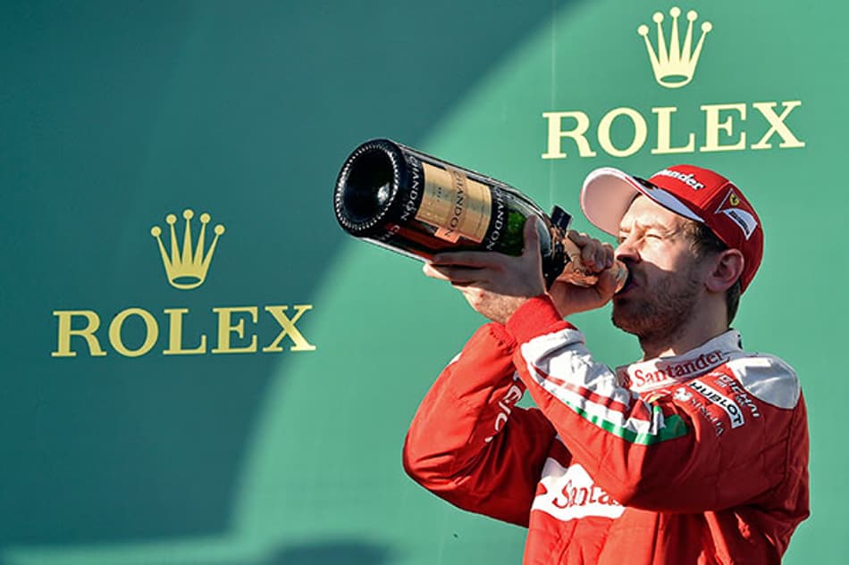 Vettel contente por ver a Ferrari perto da Mercedes