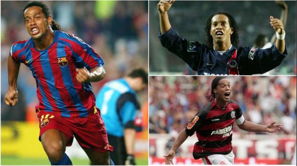 No aniversário de Ronaldinho, veja as camisas que o craque já vestiu