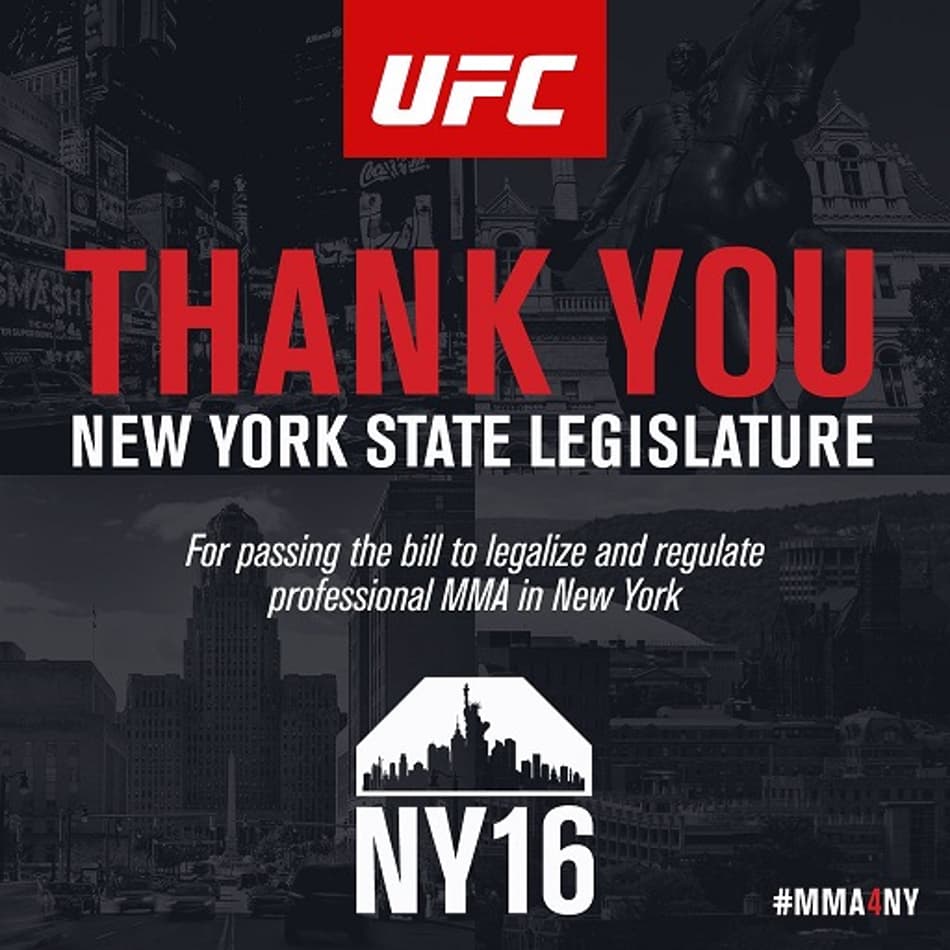 Assembleia aprova projeto de lei que libera MMA em Nova York: ‘Gratidão’