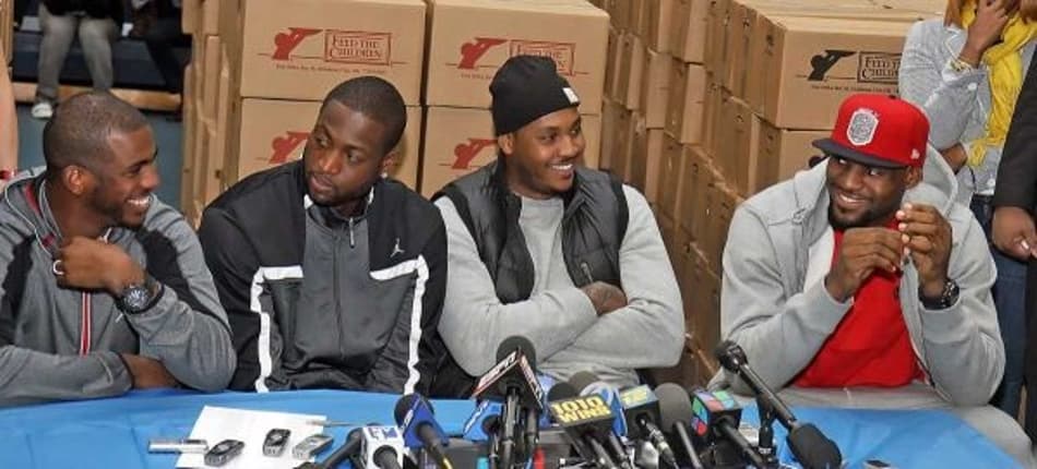 LeBron quer encerrar a carreira ao lado de Wade, Anthony e Paul