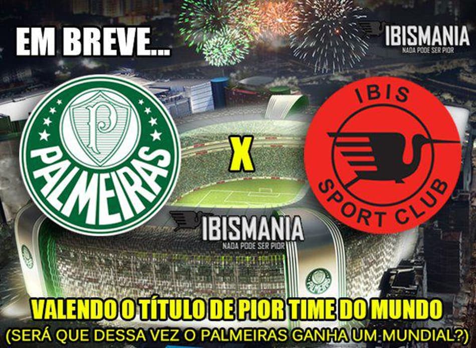 Humor Esportivo! Íbis brinca e faz desafio ‘inusitado’ ao Palmeiras