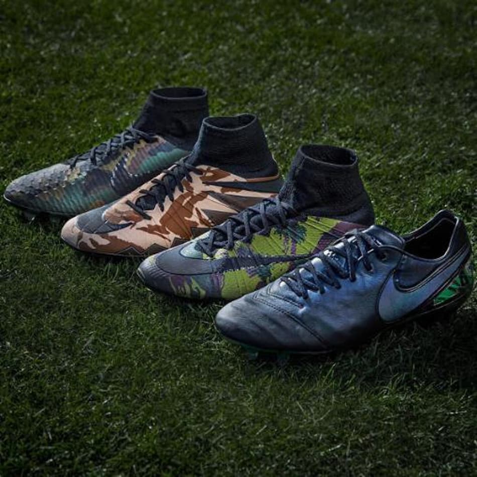 Nike lança coleção de chuteiras com estampas de camuflagem