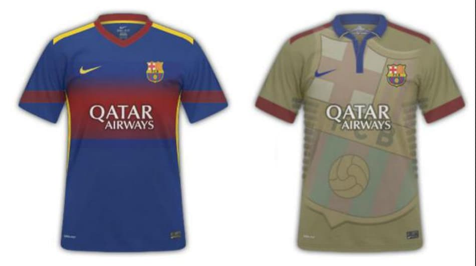 VOCÊ ARTISTA: Internauta recria uniformes de Barcelona e Real Madrid