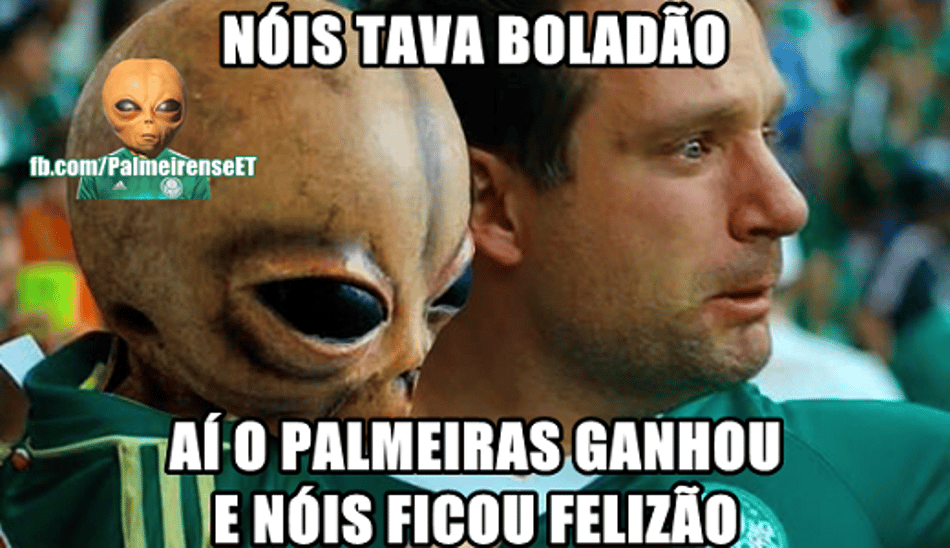 Humor: Mesmo com vitória, Palmeiras não fugiu das piadas nas redes sociais