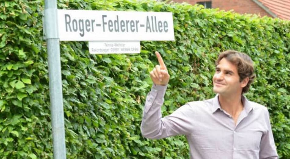 Federer vai virar nome de rua na Suíça