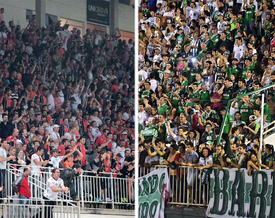 Joinville e Chapecoense exibem taças no Super Fim de Semana