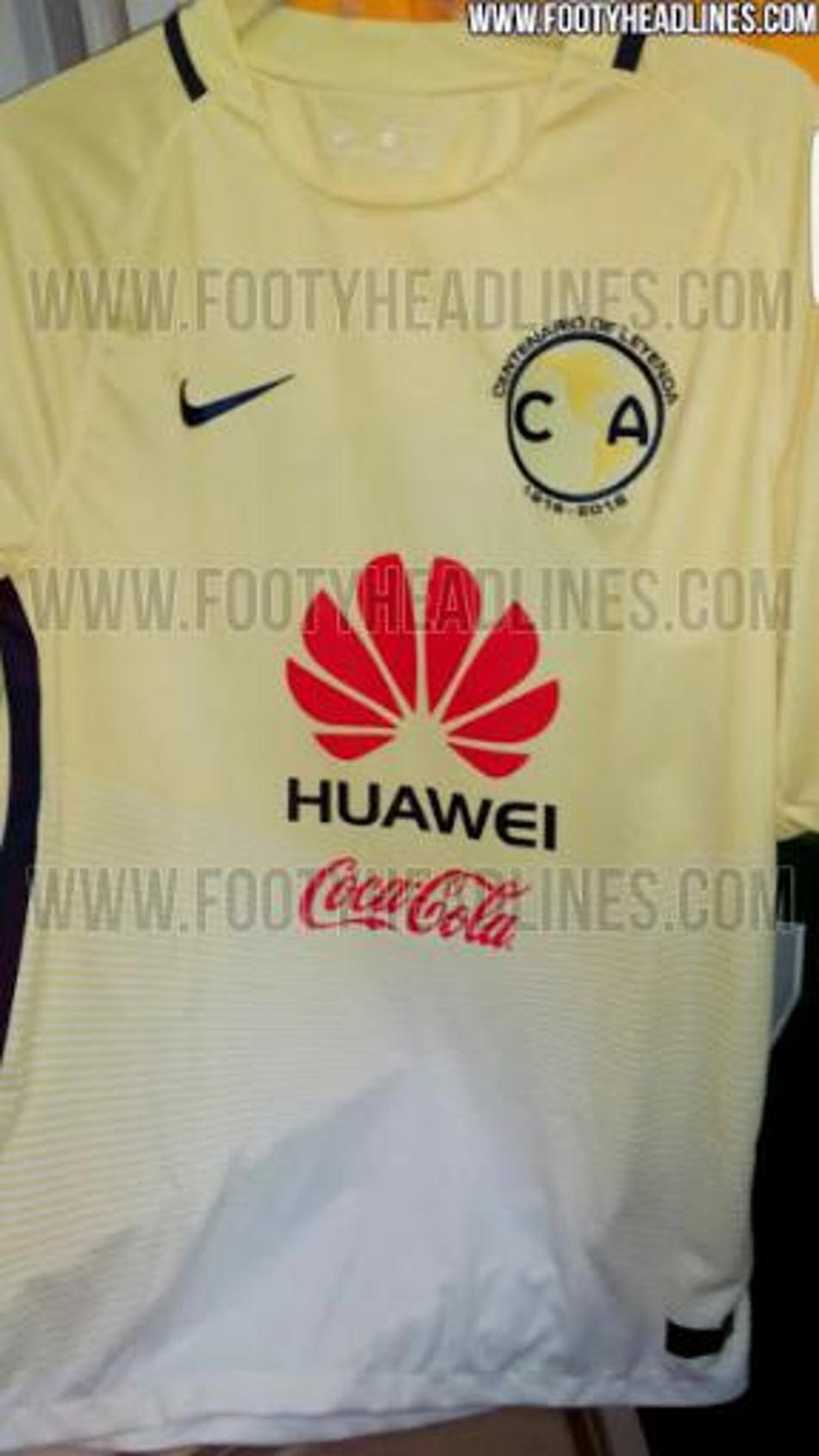 Camisas do centenário do América do México vazam na internet