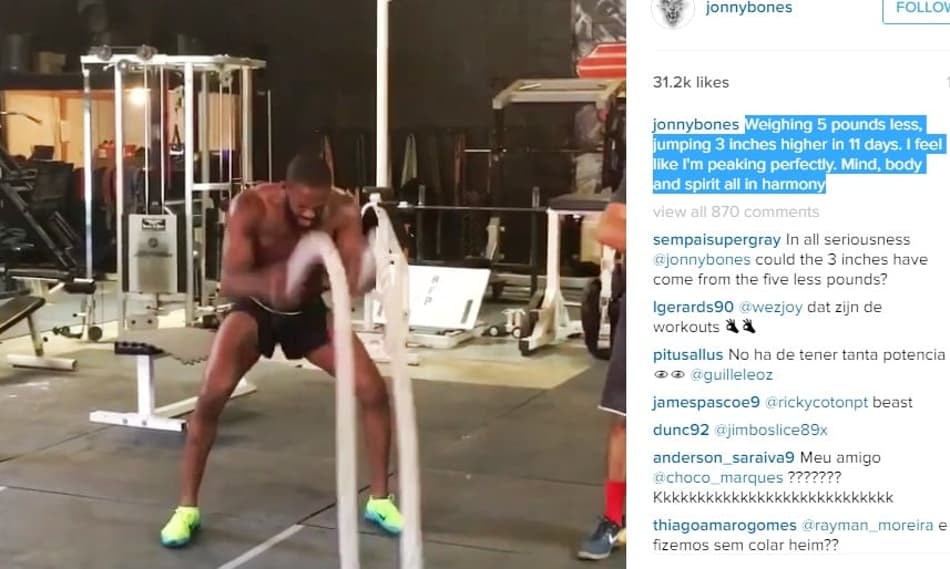 Jon Jones exibe forma espetacular para luta no UFC 197; veja