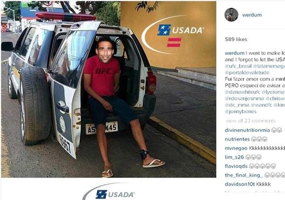 Fabricio Werdum debocha de Agência Americana Antidoping