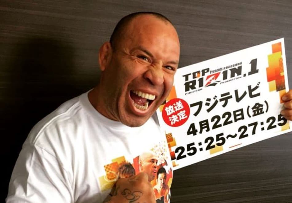 Wanderlei Silva comemora disputa de GP do Rizin: 'Estou de volta'