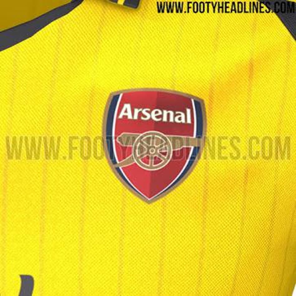 Vaza camisa reserva do Arsenal para temporada 2016-2017
