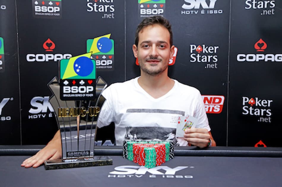 BSOP Rio Quente: aprendendo com os erros, Felipe Rubino é campeão no Heads-Up