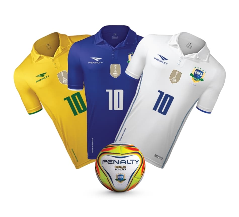 Conheça as novas camisas da Seleção Brasileira de Futsal