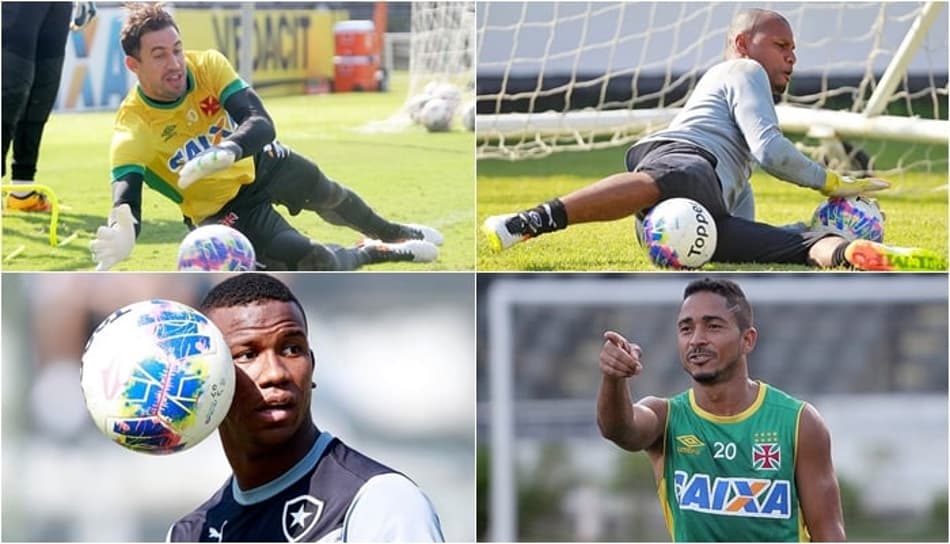 Martin Silva, Jefferson, Ribamar e Jorge Henrique (Foto: ARTE LANCE!)