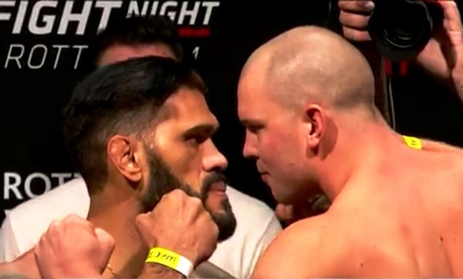 Pezão faz encarada tensa com Struve; veja a pesagem do UFC Holanda