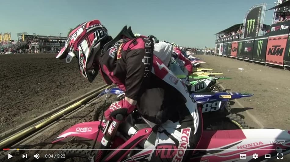 Vídeo – Treino Classificatório do Mundial de Motocross na Alemanha