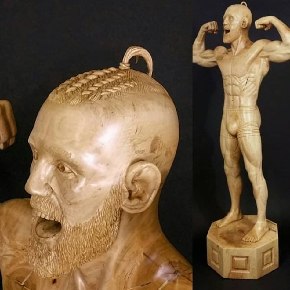 McGregor é homenageado com estátua, feita por artista americano