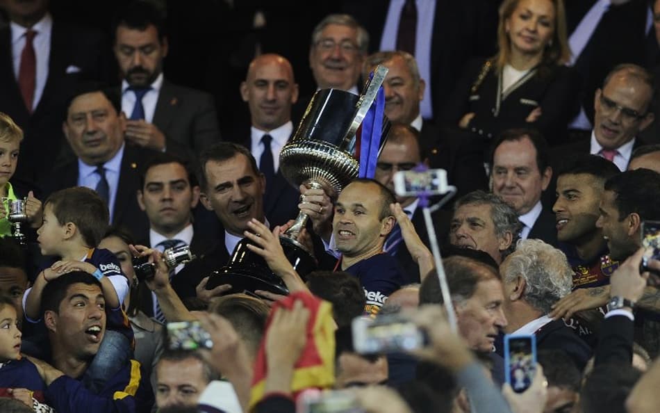 Confira as fotos do Barcelona comemorando a Copa do Rei