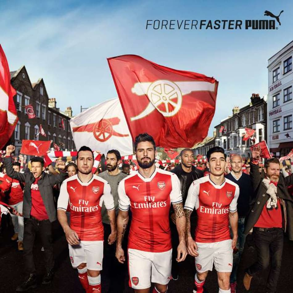 Segunda Pele: Puma divulga nova camisa do Arsenal para próxima temporada