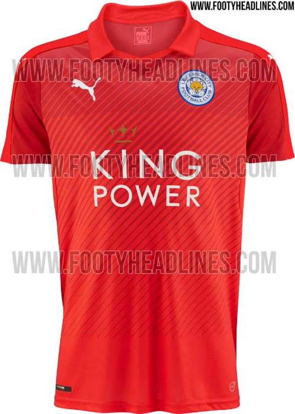 Camisa reserva do Leicester para próxima temporada deve ser toda vermelha