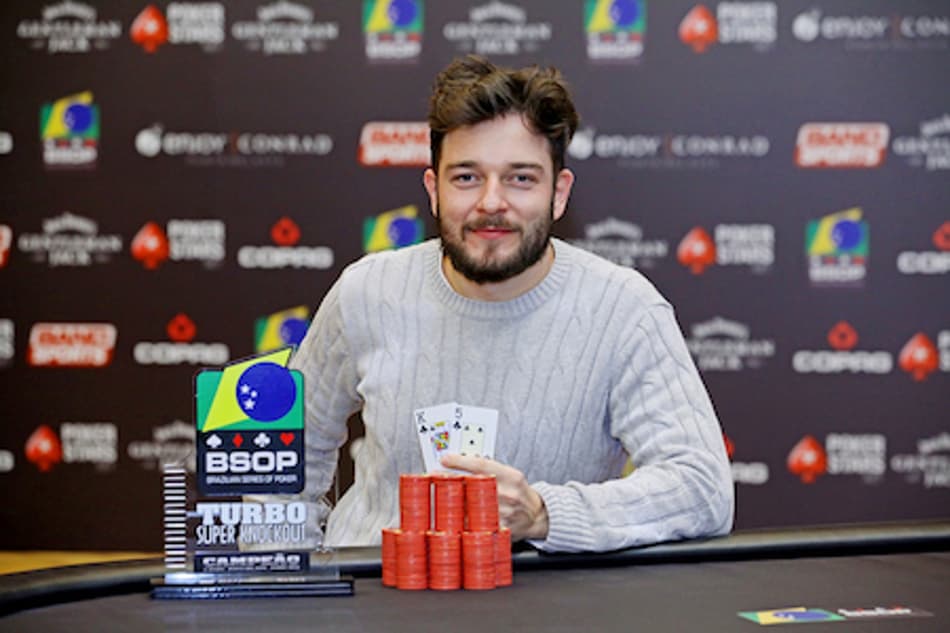 Jogador brasileiro faturou mais um dos eventos do BSOP realizado no Uruguai