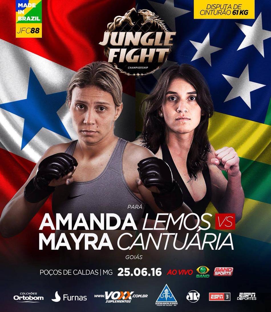 Amanda Lemos e Mayra Cantuária fazem revanche no Jungle Fight 88