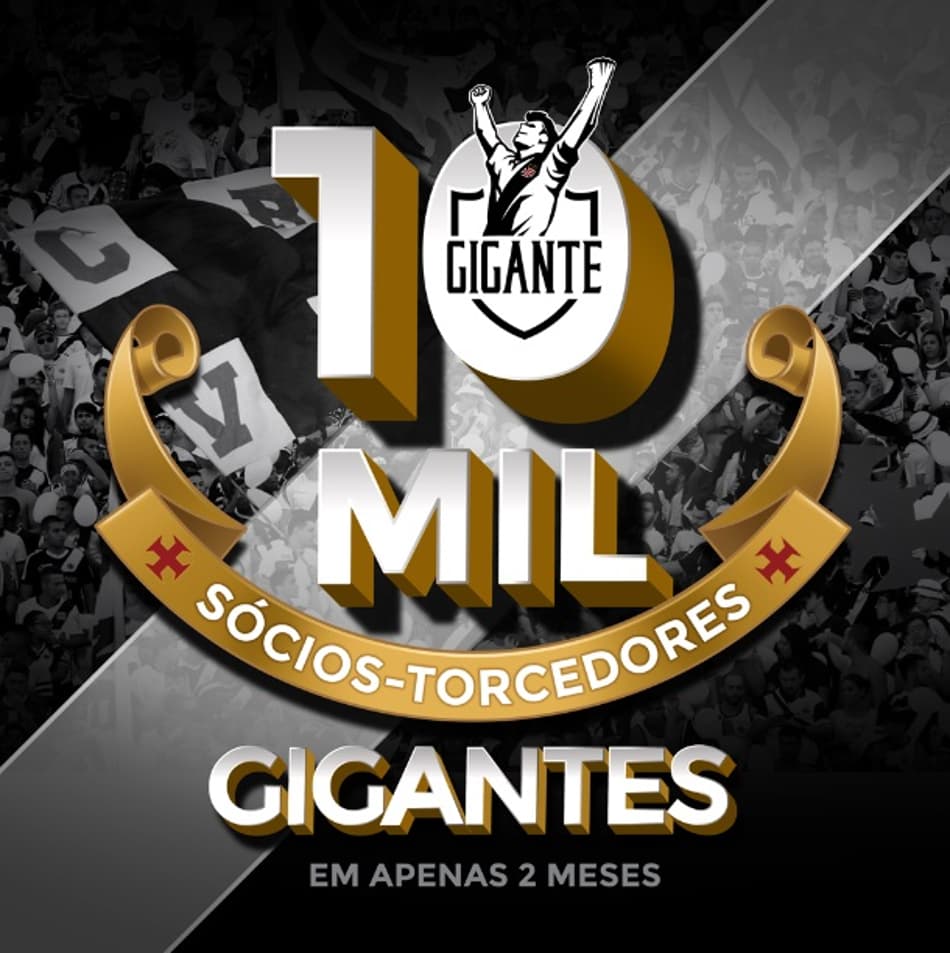 Vasco atinge 10 mil sócios em dois meses e celebra: ‘Número positivo’