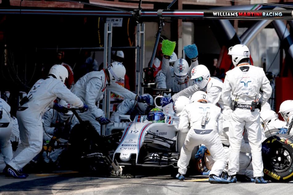 Williams iguala recorde de pit-stop mais rápido da história