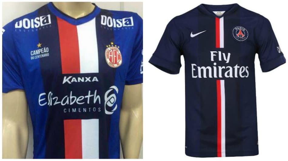 Homenagem ao PSG? América-RN lança camisa comemorativa 'bizarra'