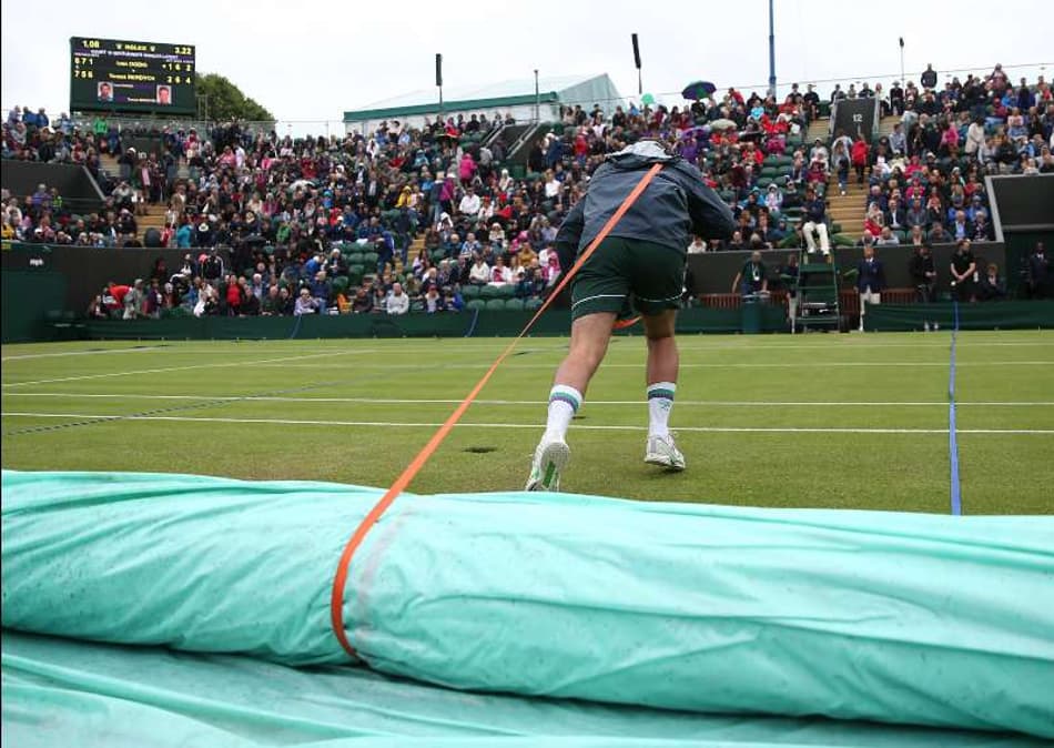 Chuva cancela 57 jogos em Wimbledon. Ainda restam 16 de 1ª rodada