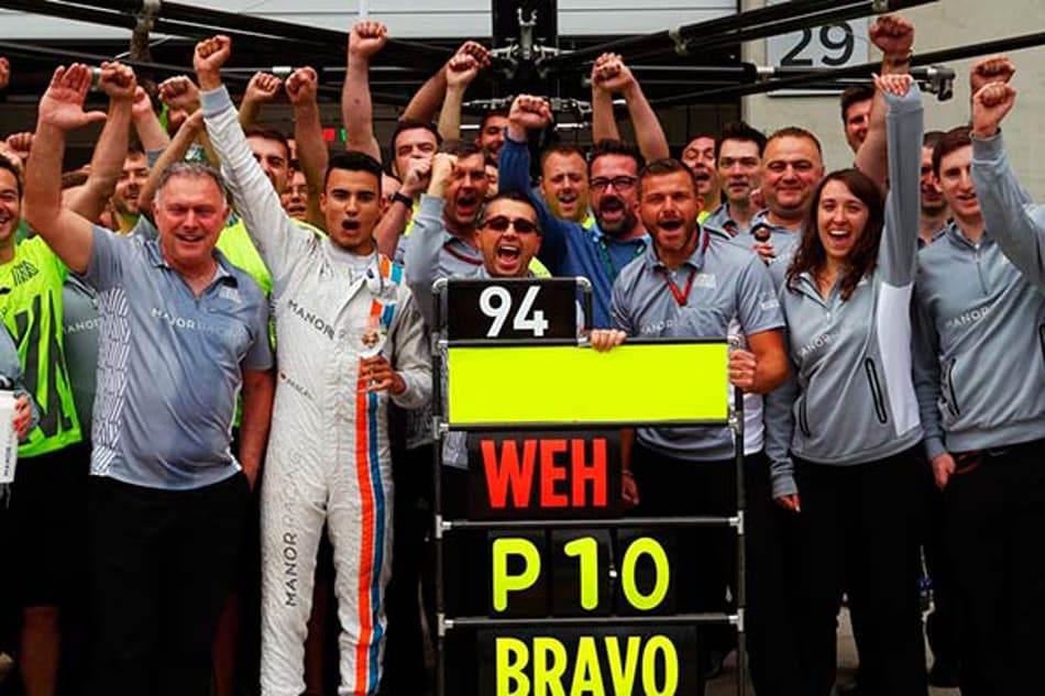 Pascal Wehrlein comemora primeiro ponto da sua carreira