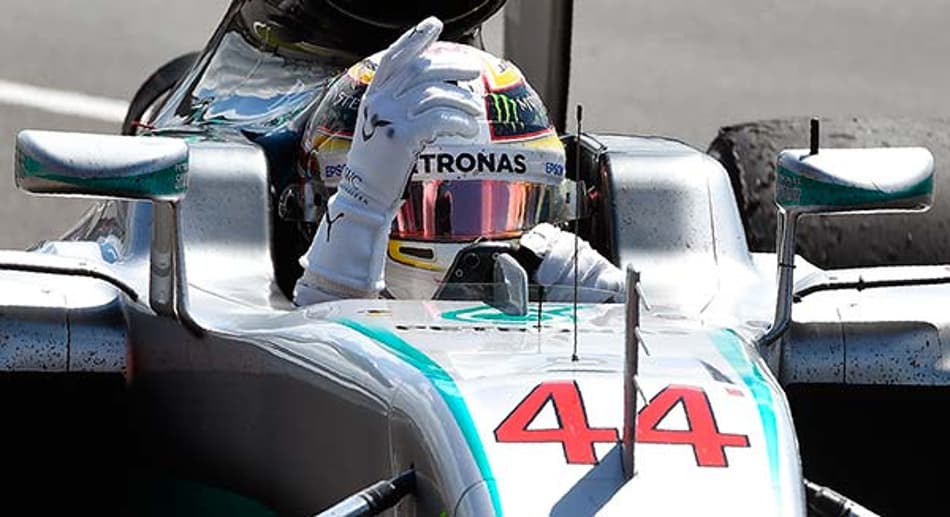 Hamilton comemora sua quarta vitória no GP da Grã-Bretanha