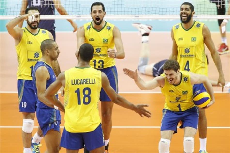 Brasil convence, bate a Itália e encaminha vaga na Liga Mundial