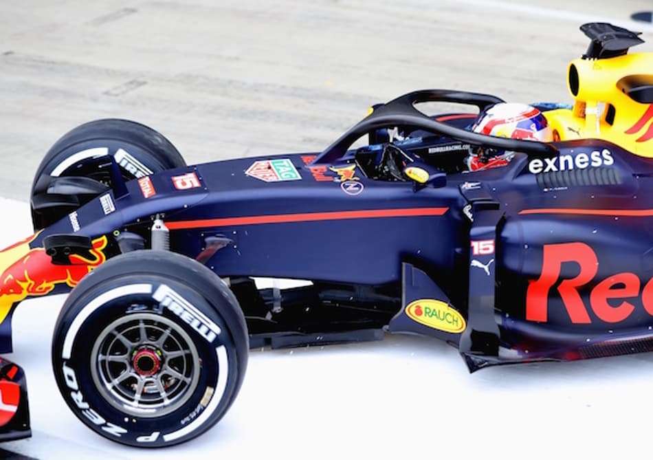Contra sua introdução, Red Bull testa "halo"
